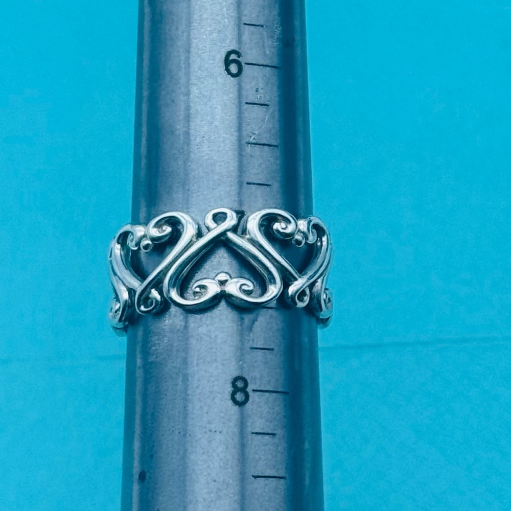 Tiffany and co Paloma Picasso Venezia Goldini Heart Ring Size 7.5 - Picture 11 of 12